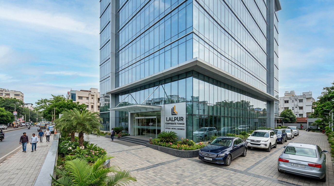 Commercial corporate office space for sale in Lalpur Ranchi - RC Enterprises