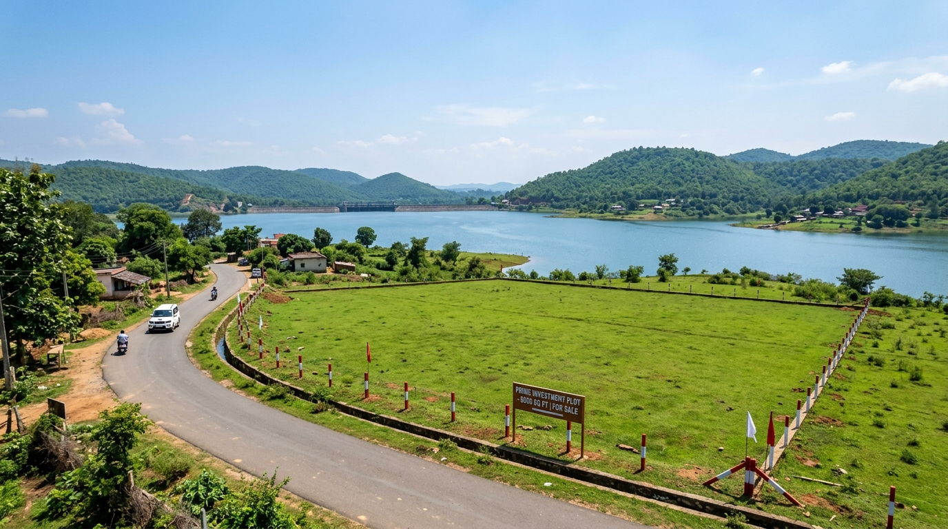 Scenic vacant investment land plot near Kanke Dam Ranchi - RC Enterprises